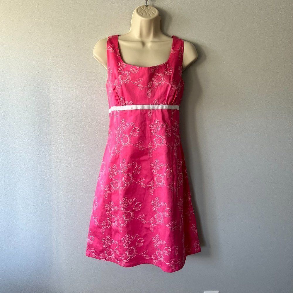 David Wayne Embroidered Sleeveless Dress Size 14